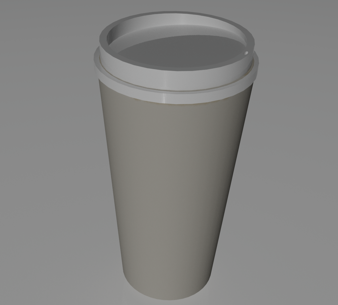 Final Render of the coffee cup, the Second Cup label design was difficult to locate so I used a generic texture